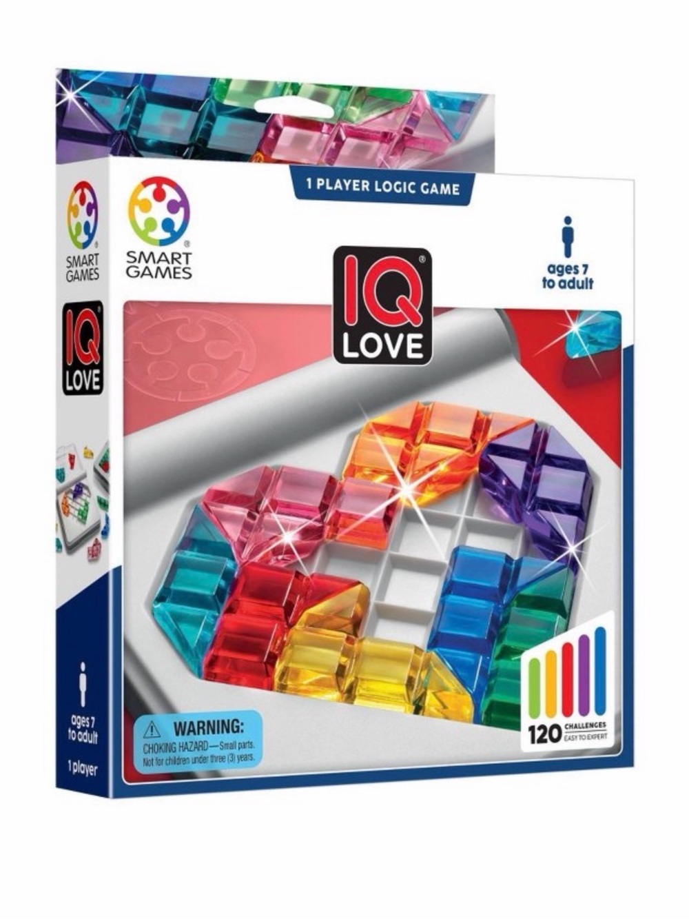 SmartGames IQ Love Colorful Logic Puzzle - Kids & Adults